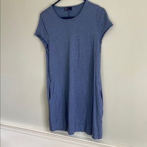 Gap Casual Blue T-Shirt Dress Pockets Size Medium